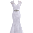Elegant Trumpet Evening Gown Bridal