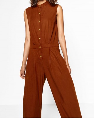 Gathered Waist Jumpsuit