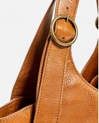 Leather Tote With Buckles