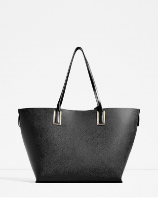 Metallic Detail Tote Bag