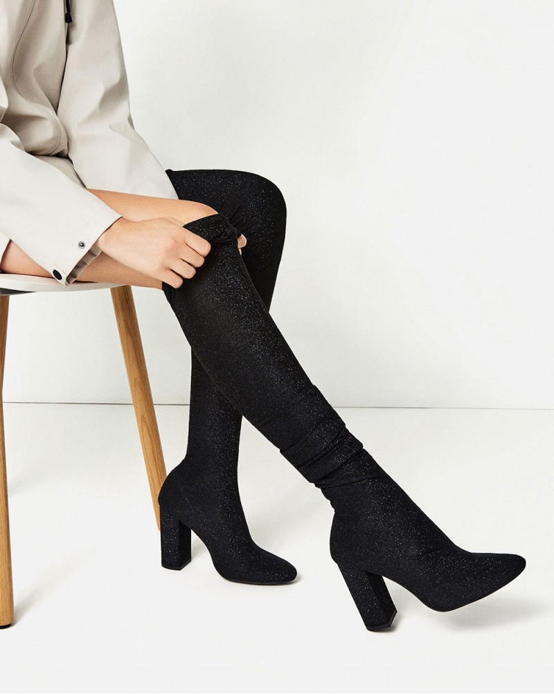 Over The Knee Stretch High Heel Boots