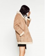 Oversized Suede-Effect Jacket