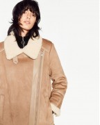 Oversized Suede-Effect Jacket