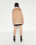 Oversized Suede-Effect Jacket