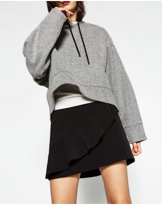 Skirt With Asymmetric Frill