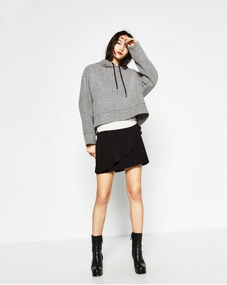 Skirt With Asymmetric Frill