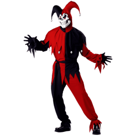 California costume mens adult red evil jester