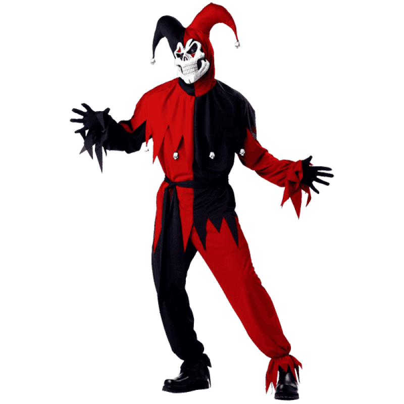 California costume mens adult red evil jester