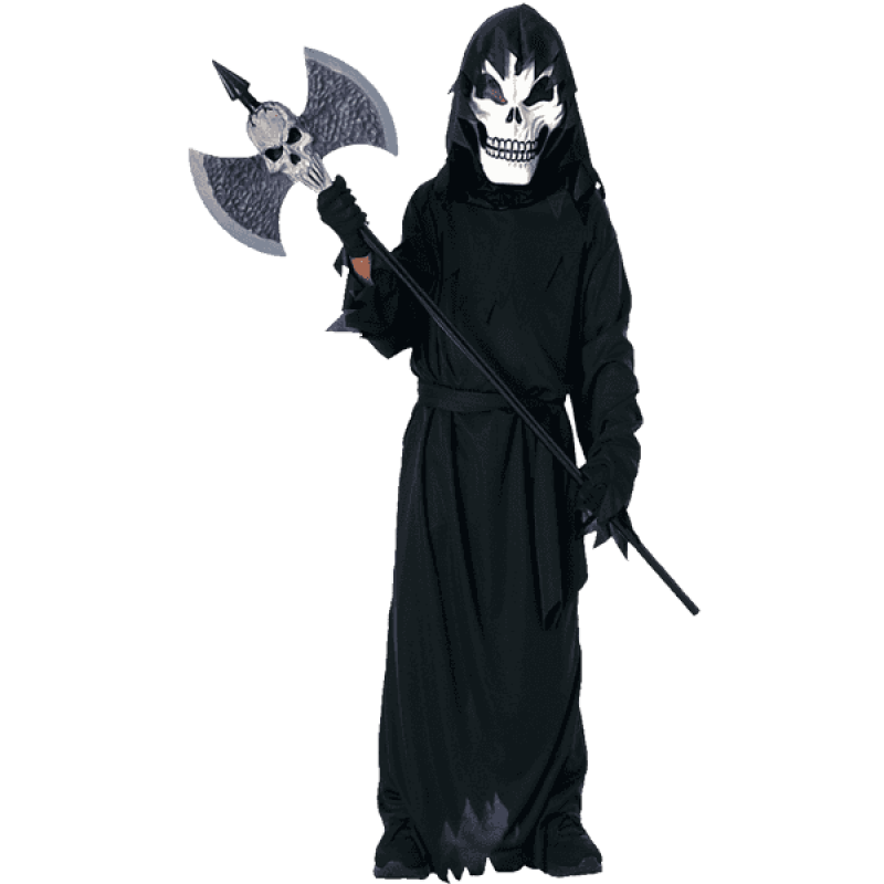Childs scary skeleton costume 
