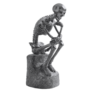 Design toscano the skeleton thinker statue