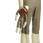 Disguise costumes - adult sock monkey 