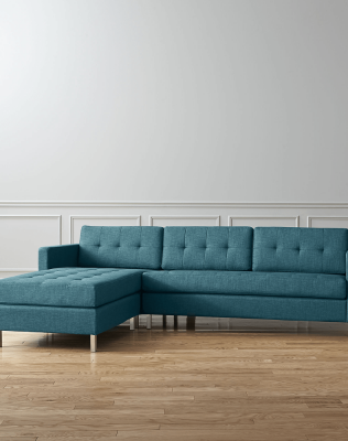 Ditto Ii Peacock Sectional Sofa