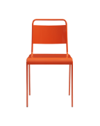 Lucinda Orange Stacking Chair