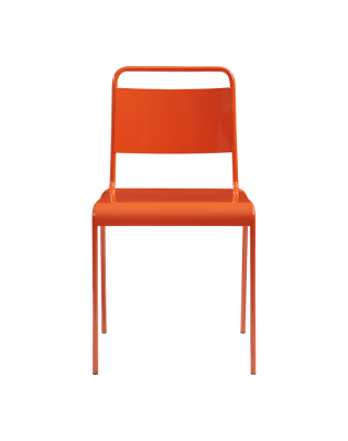 Lucinda Orange Stacking Chair