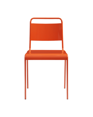 Lucinda Orange Stacking Chair