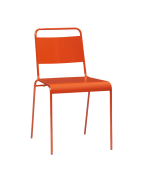Lucinda Orange Stacking Chair