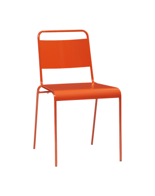 Lucinda Orange Stacking Chair