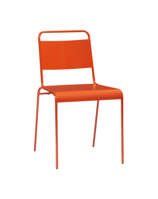 Lucinda Orange Stacking Chair