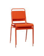 Lucinda Orange Stacking Chair