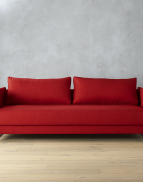 Tandom Red Sleeper Sofa