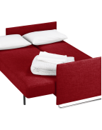 Tandom Red Sleeper Sofa