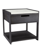 Tux Marble Top Nightstand