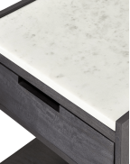 Tux Marble Top Nightstand