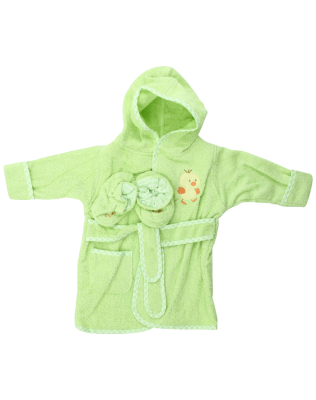 Spasilk Hooded Terry Bathrobe with Booties