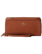 COACH Smooth Leather Double Zip Accordion