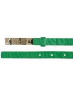 Dsquared2 Women's Green Snake Skin Print Genuine Leather Double Wrap Belt