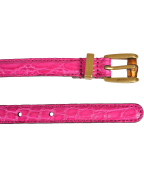 Gucci Women's Croc Leather Skinny Belt