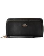 COACH Smooth Leather Double Zip Accordion