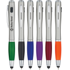 Customized Trio Stylus Pen with LED Light