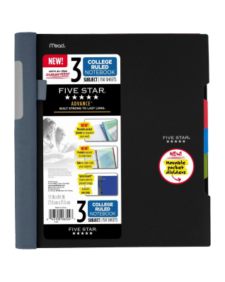 Five Star Advance Spiral Notebook-Standard Size