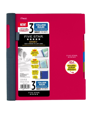 Five Star Advance Spiral Notebook-Standard Size