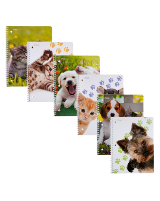 Mead Purrs & Grrrs Spiral Notebooks