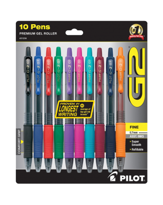 Pilot G2 Retractable Premium Gel Ink Roller Ball Pens