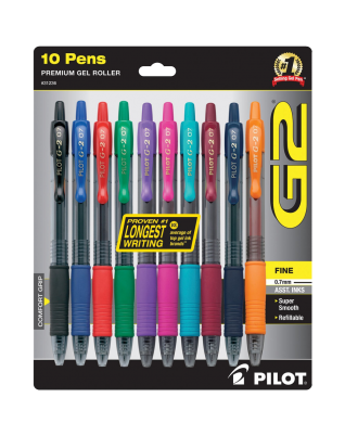 Pilot G2 Retractable Premium Gel Ink Roller Ball Pens