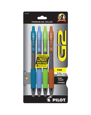 Pilot G2 Retractable Premium Gel Ink Roller Ball Pens
