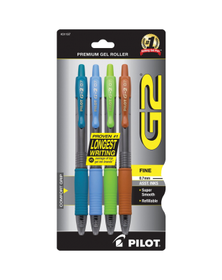 Pilot G2 Retractable Premium Gel Ink Roller Ball Pens