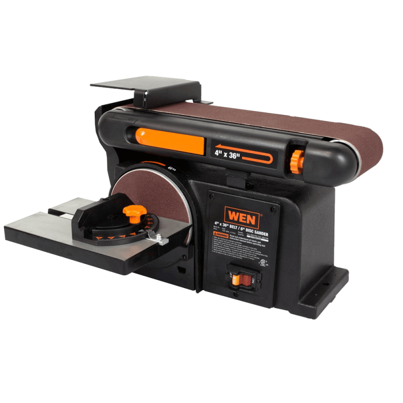 WEN 6502 4-x 36 Inch Belt with 6-Inch Disc Sander 
