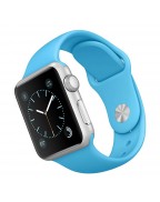 Apple 38 MM Smartwatch - Silver Aluminum Case with Blue Band