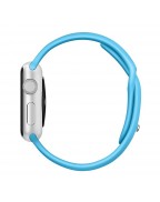 Apple 38 MM Smartwatch - Silver Aluminum Case with Blue Band