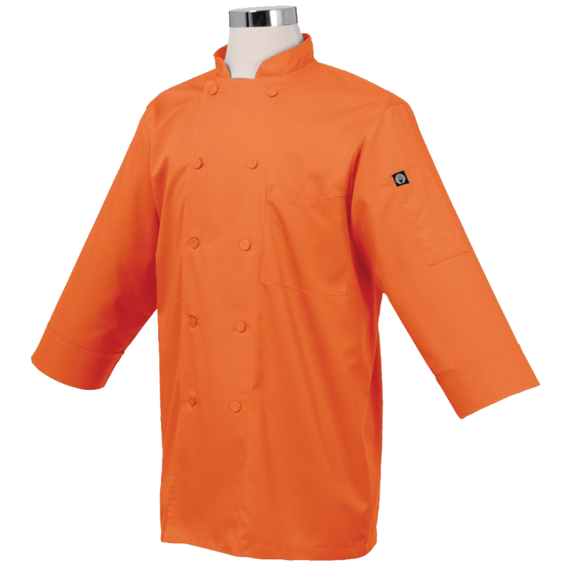 Chef Works JLCL-BLK-M Basic Chef Coat