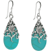 Floral Vine Ornate Teardrop Natural 