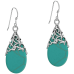 Floral Vine Ornate Teardrop Natural 