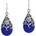 Floral Vine Ornate Teardrop Natural 