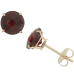Round Birthstone Stud Earrings 