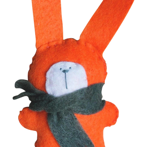 Handmade Stuffed Animals Hare Rabbit Felt Fleece Home Decor