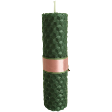 Hand Rolled 100% natural pure beeswax candle aroma Yellow
